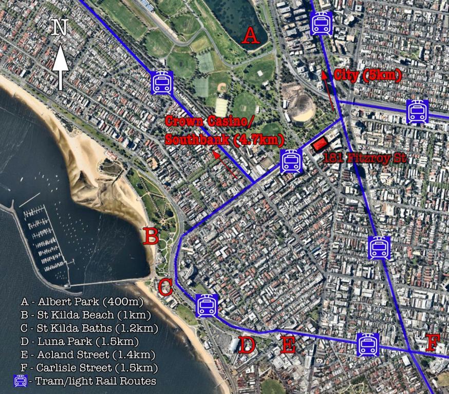 Appartamento ☆ Heart Of St Kilda ☆ Infinity Pool+Parking+Wifi Melbourne Esterno foto